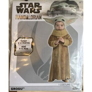 NWT‎ Star Wars The Mandalorian Grogu Baby Yoda Infant Costume 6-12 Months Soft